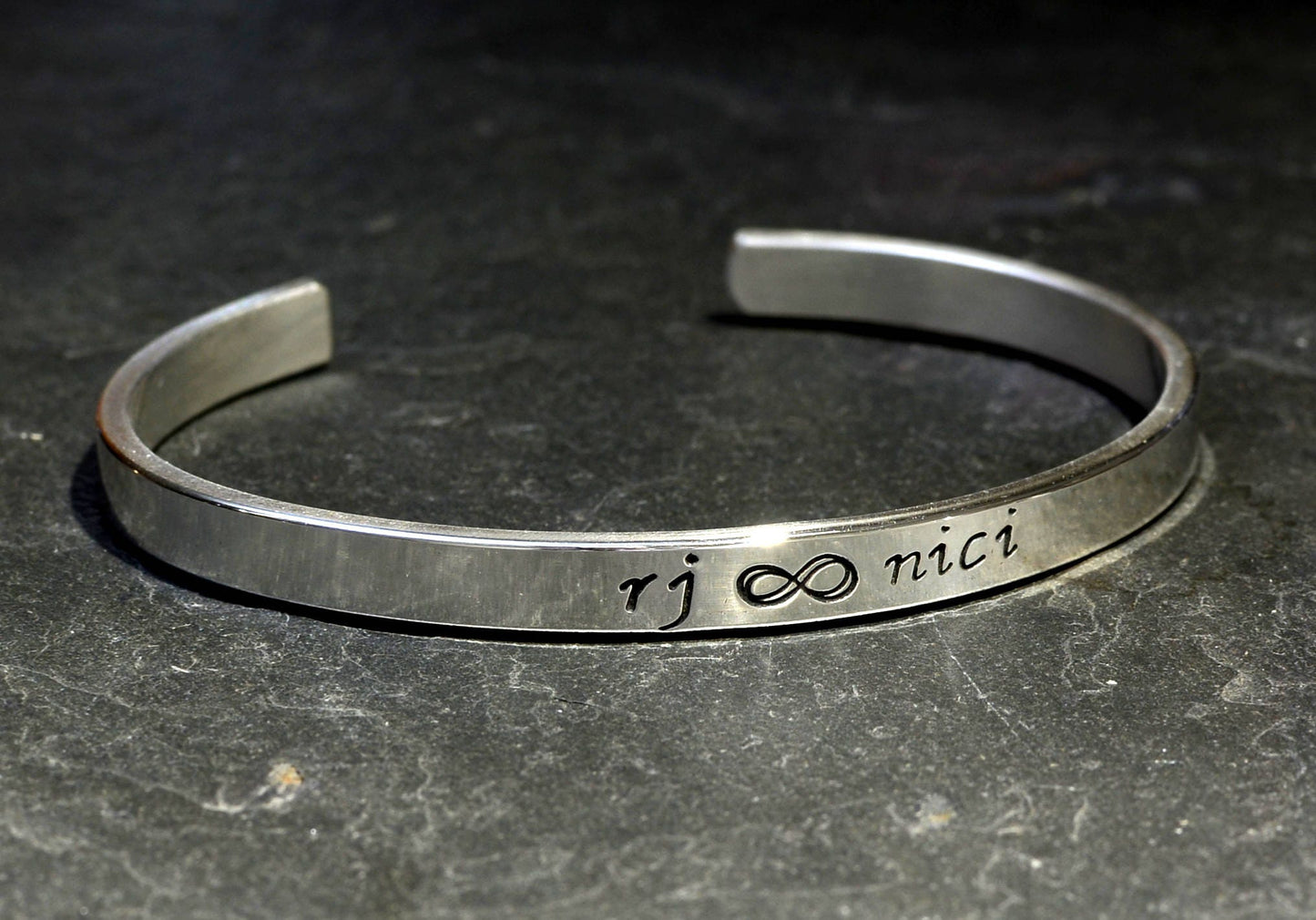 Infinity on Sterling Silver Cuff Bracelet