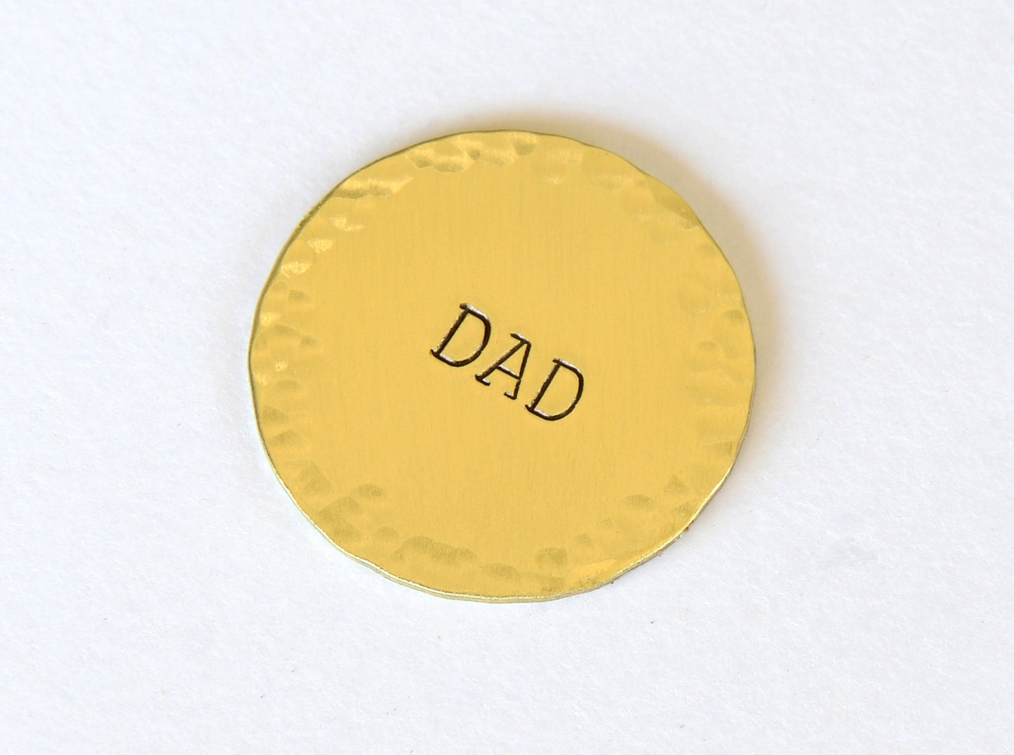 Dad themed Brass Golf Ball Marker