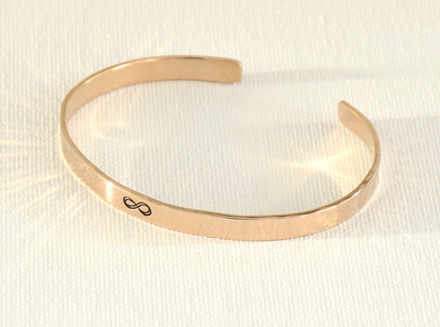 Bronze Anniversary Infinity Bronze Cuff bracelet