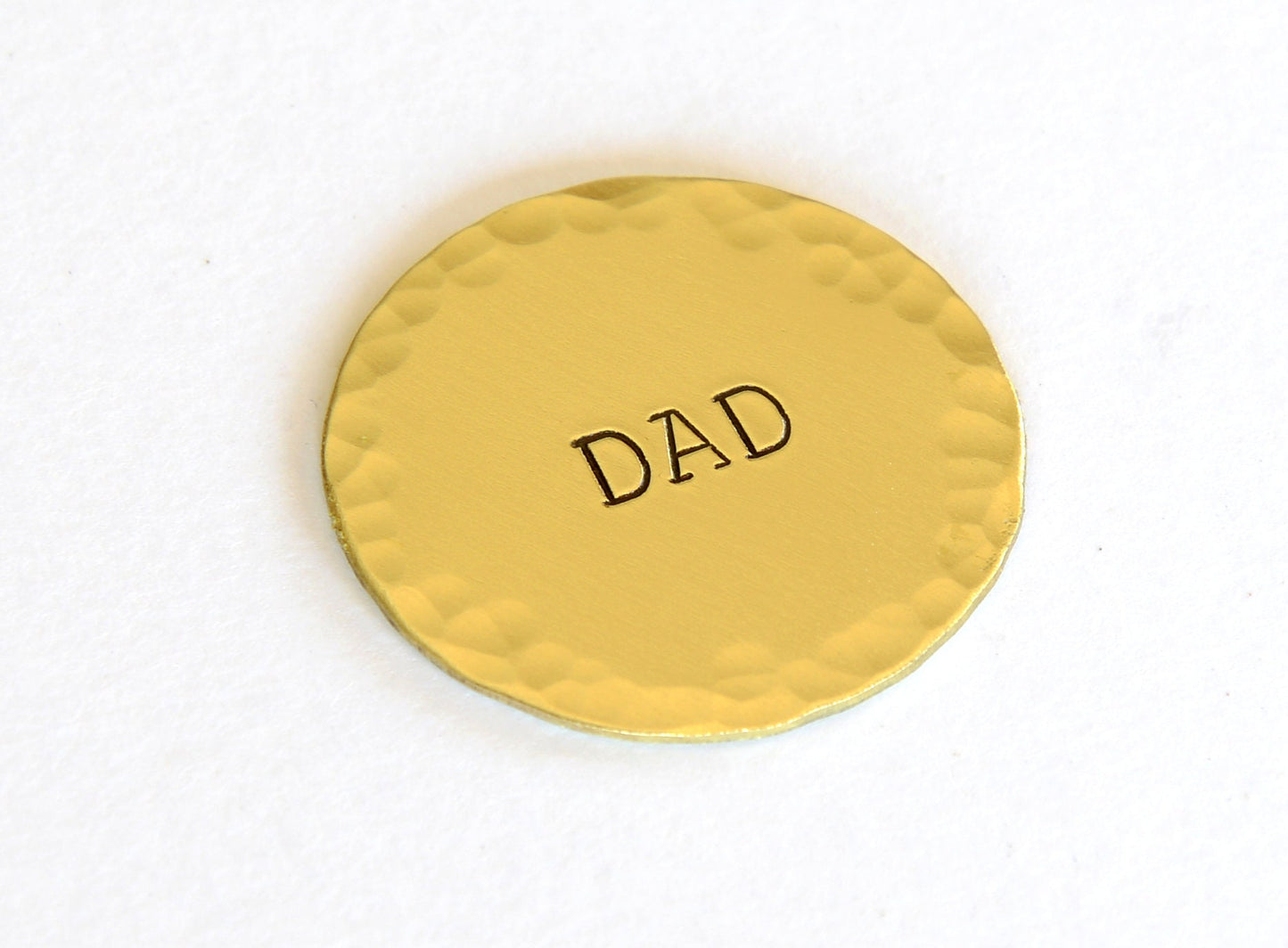Dad themed Brass Golf Ball Marker