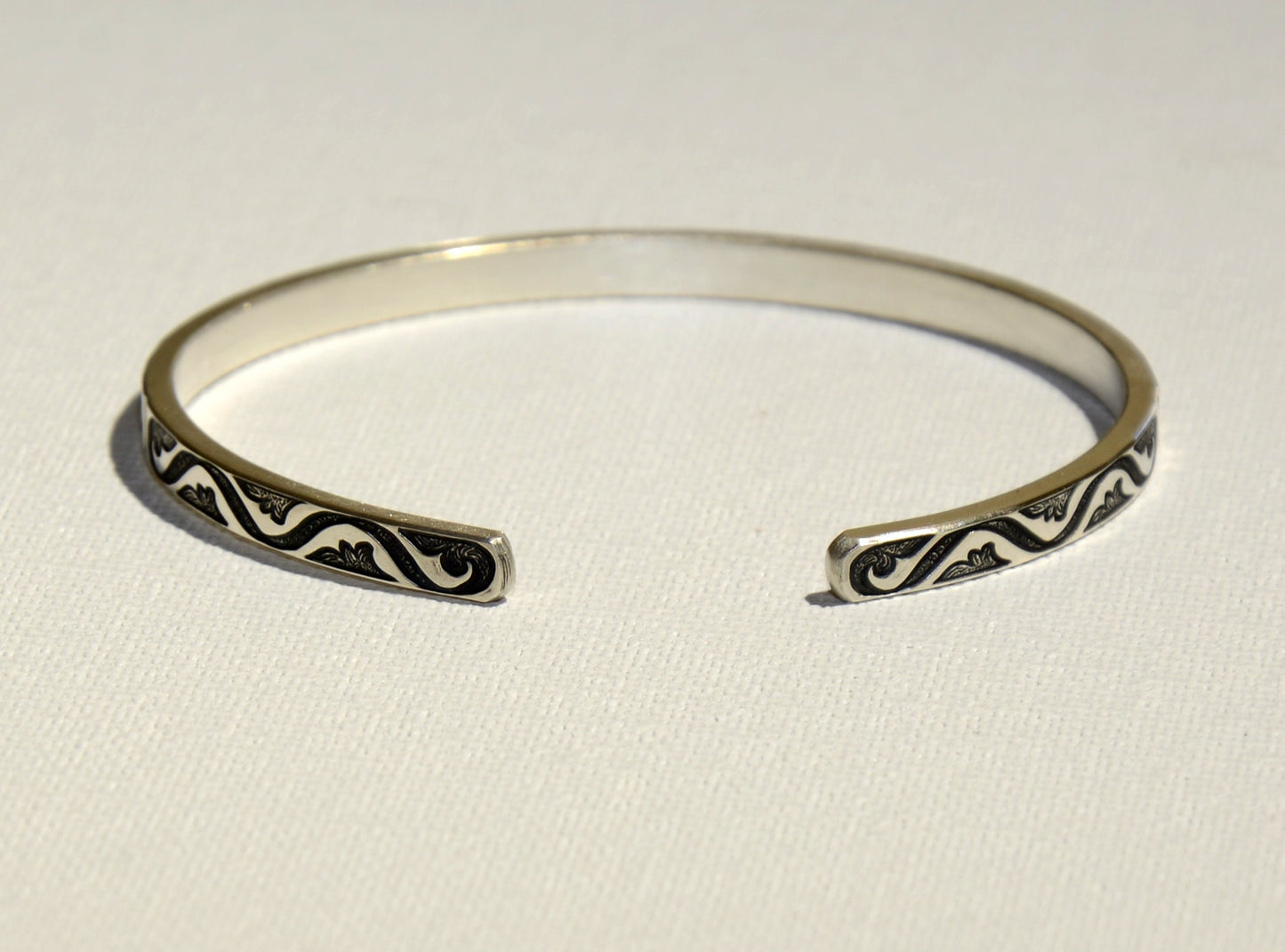 Sterling Silver Bracelet with Art Nouveau Styling