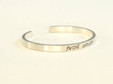 Fuck Cancer Sterling Silver Cuff Bracelet, NiciArt 