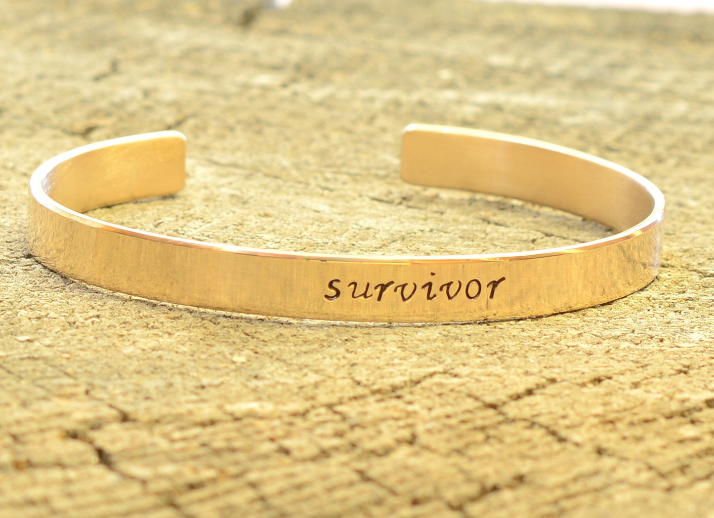 Survivor Bronze Cuff Bracelet