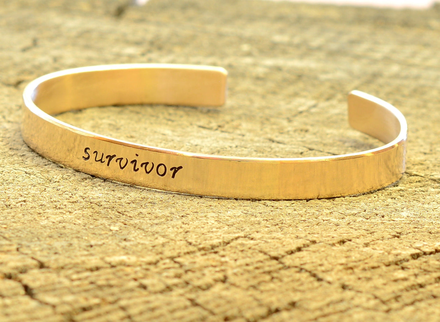 Survivor Bronze Cuff Bracelet