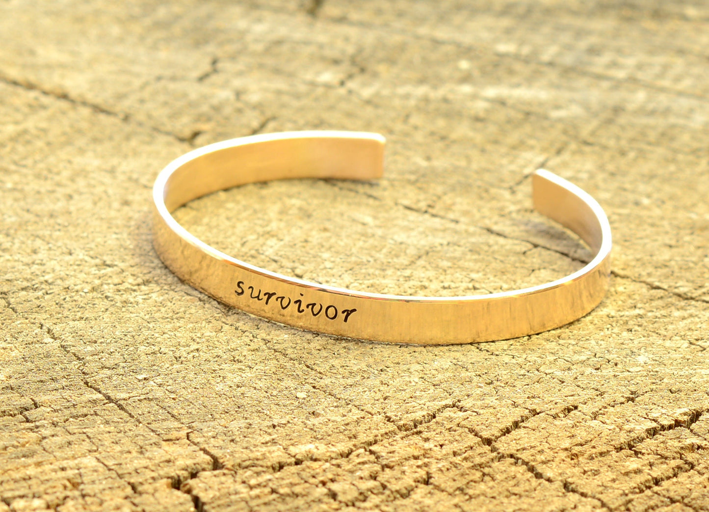 Survivor Bronze Cuff Bracelet