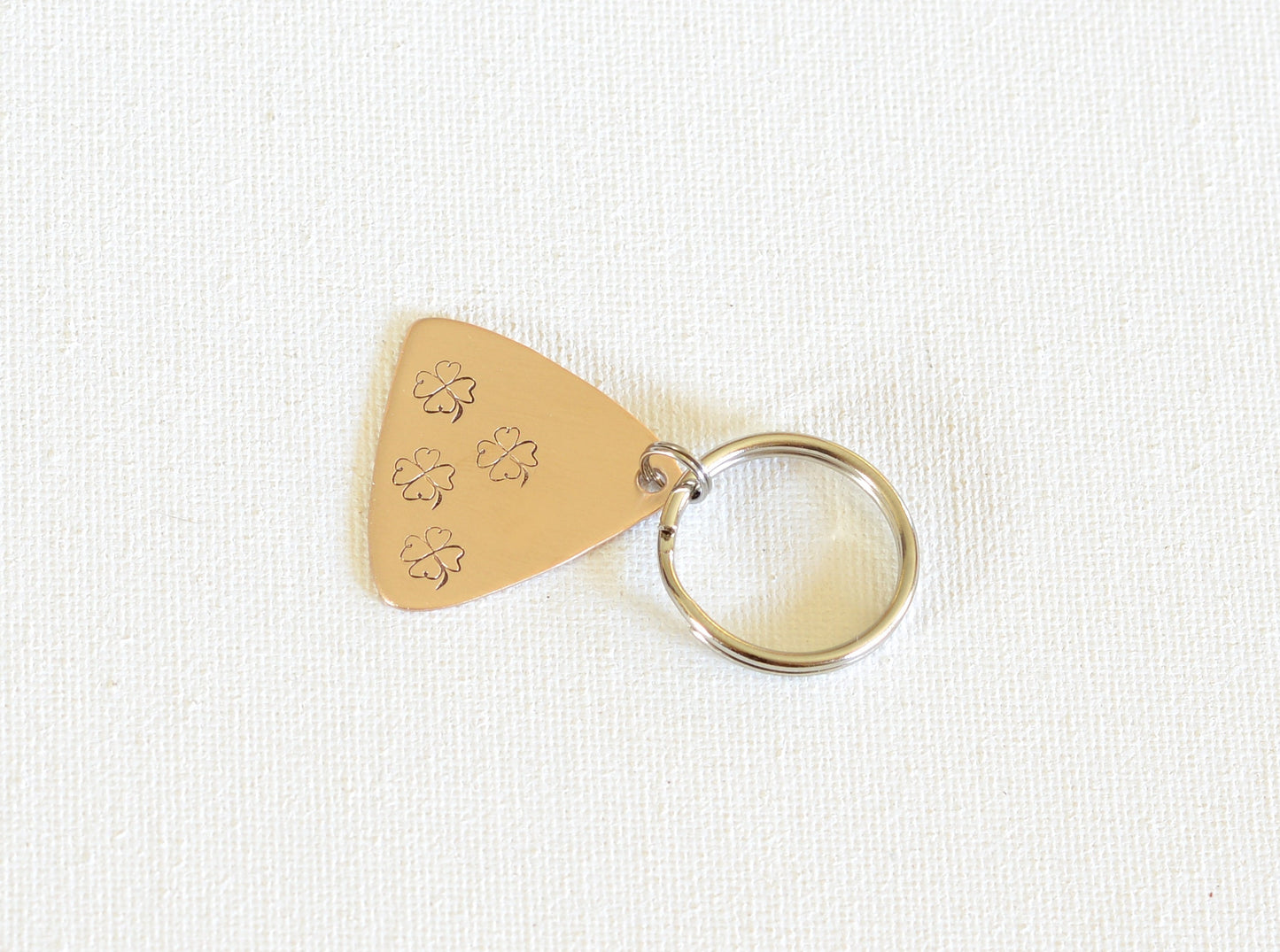 Bronze Lottery Ticket Scratcher with lucky 4 Leaf Clovers