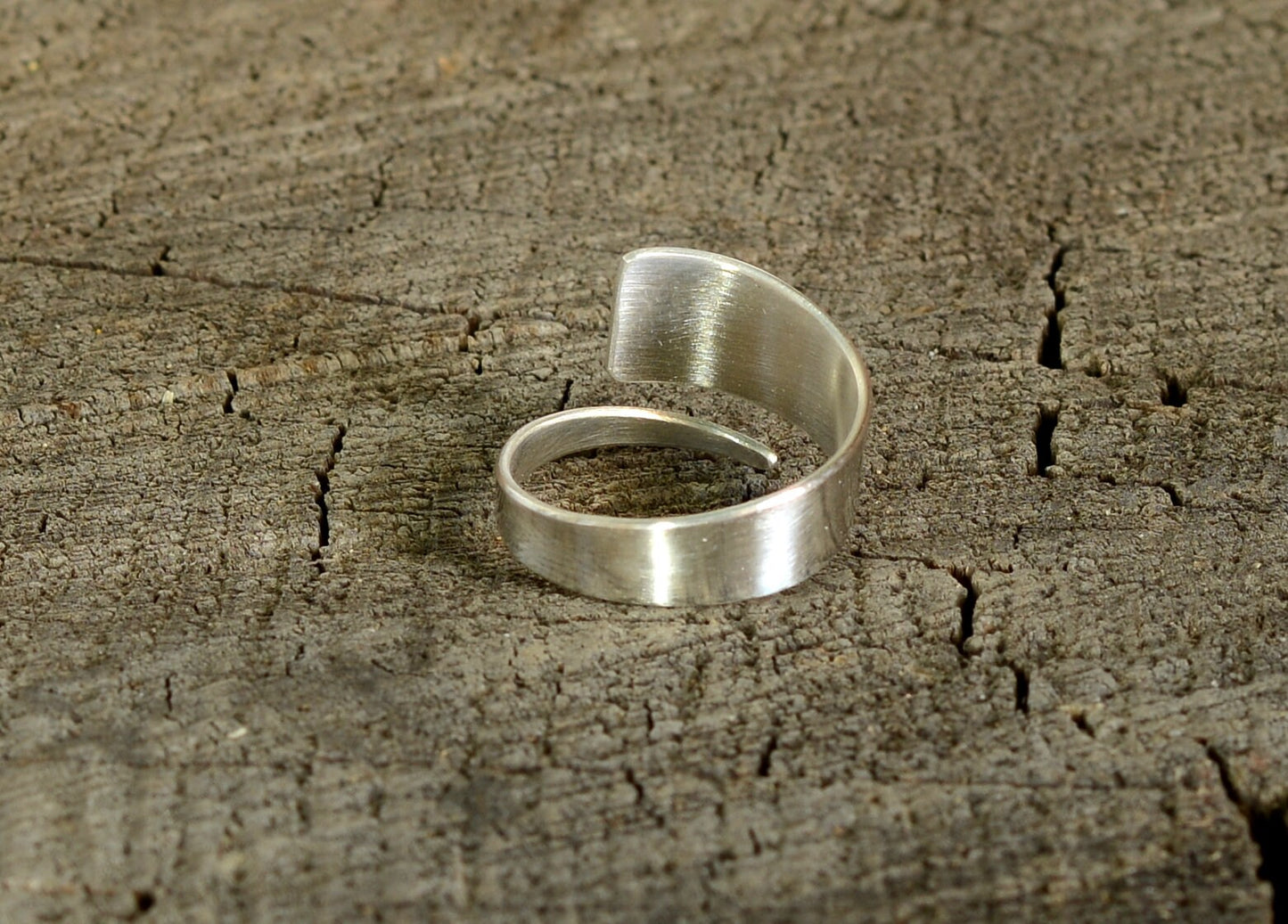 Sterling Silver OM Wrap Ring for Yoga and Inspiration