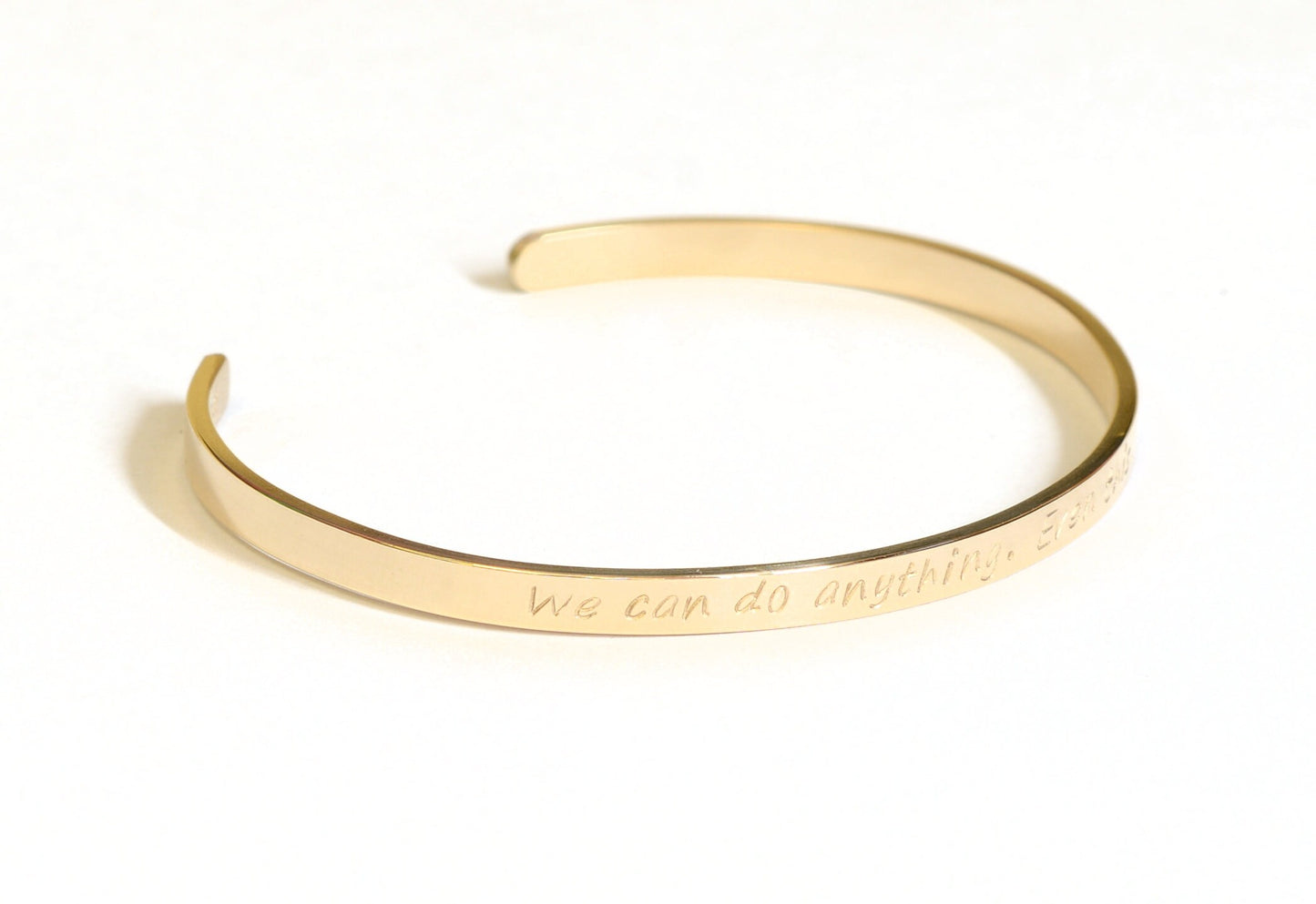 We can do anything even this 14k solid Gold Cuff Bracelet