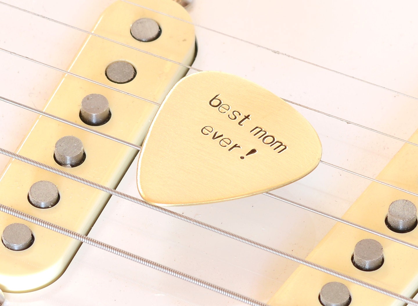 Bronze Guitar Pick for the Best Mom Ever and Mother’s Day