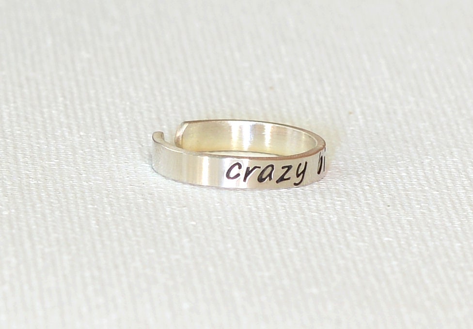 Crazy Bit@h Sterling Silver Toe Ring