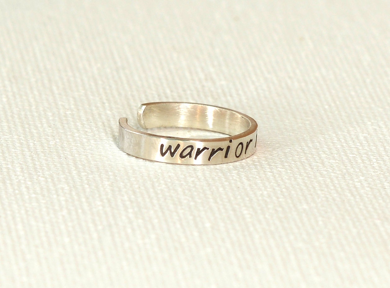 Warrior Bi@ch Sterling Silver Toe Ring