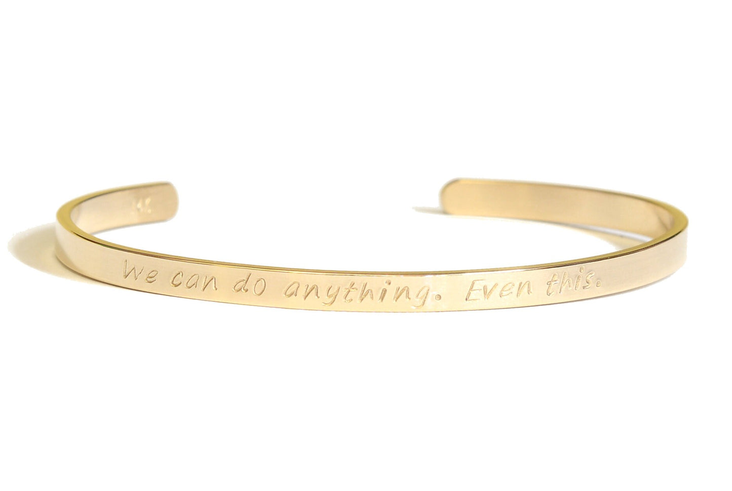 We can do anything even this 14k solid Gold Cuff Bracelet