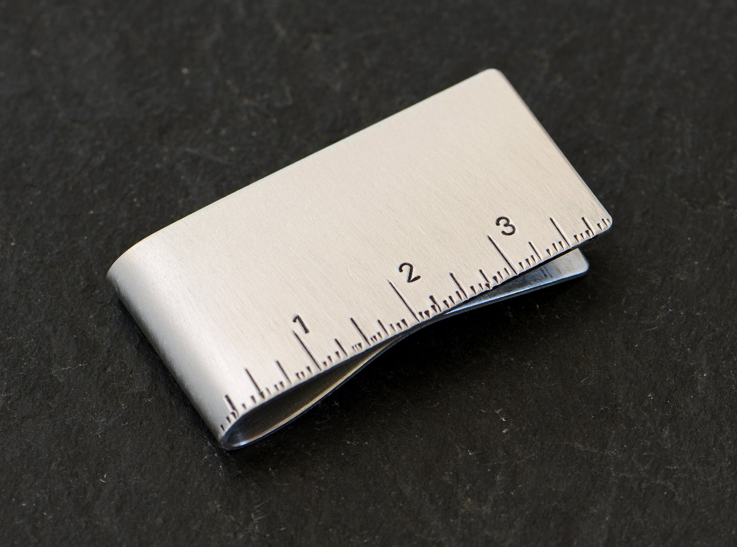 Ruler on Sterling Silver Money Clip