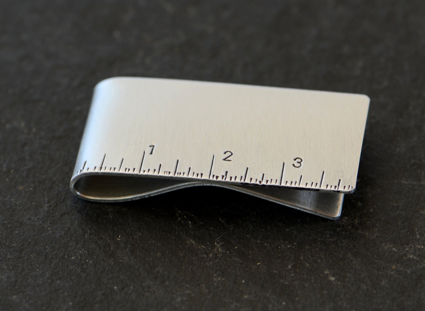 Ruler on Sterling Silver Money Clip