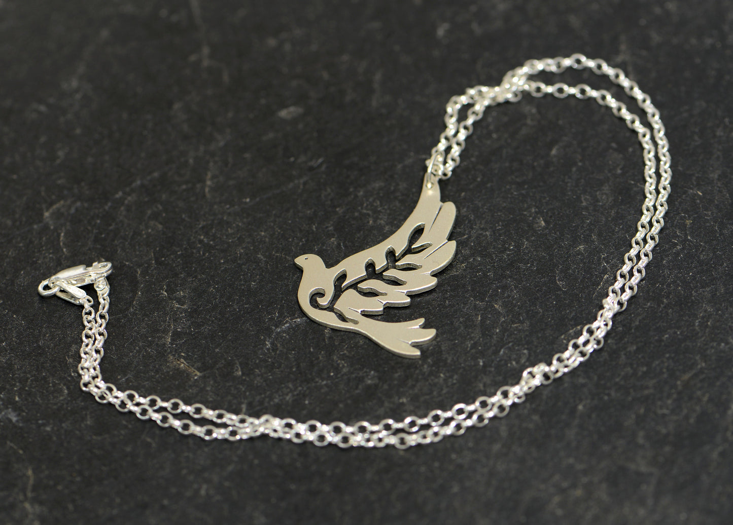 Peace Dove Sterling Silver Necklace