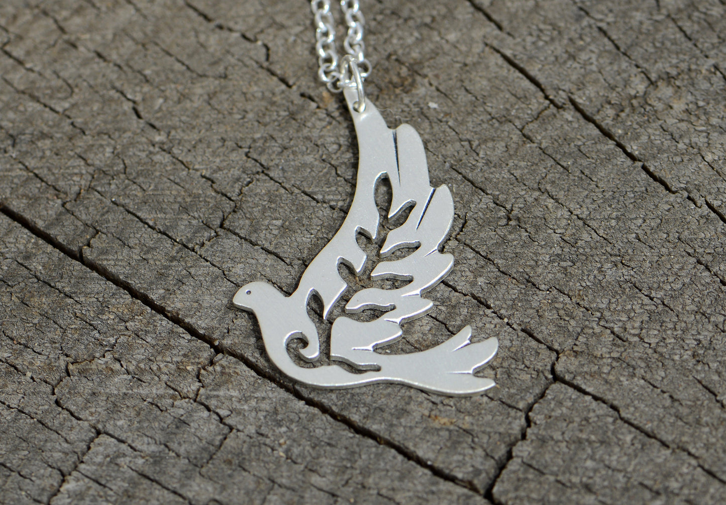 Peace Dove Sterling Silver Necklace