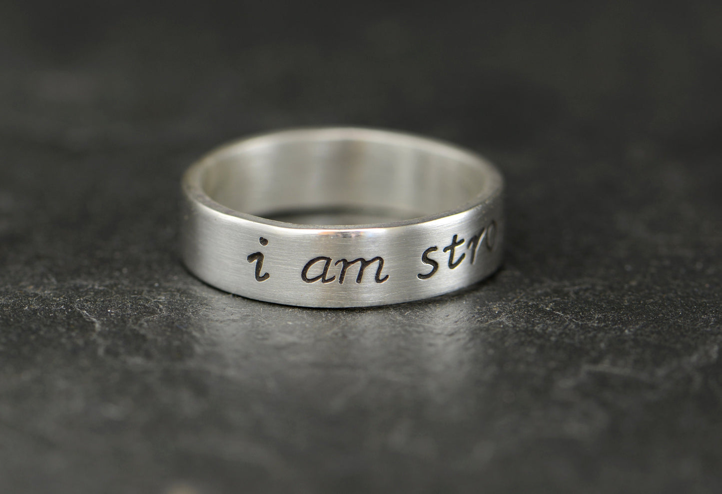 I am strong sterling silver ring