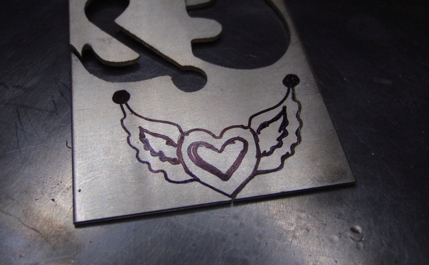 Sterling silver winged heart necklace