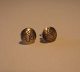 Wild Paw Stud Earrings in Sterling Silver, NiciArt 