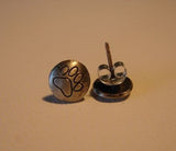 Wild Paw Stud Earrings in Sterling Silver, NiciArt 