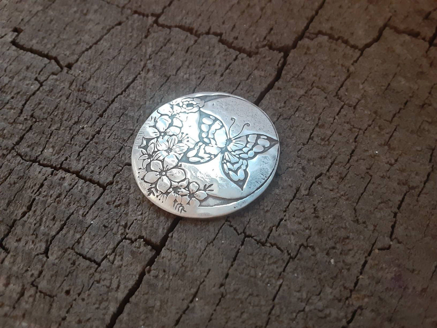 Sterling silver golf ball marker for woman - ladies golf ball marker - 25th anniversary - mothers day gift - silver anniversary