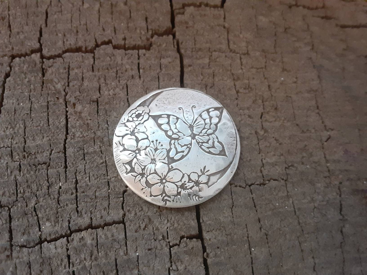 Sterling silver golf ball marker for woman - ladies golf ball marker - 25th anniversary - mothers day gift - silver anniversary