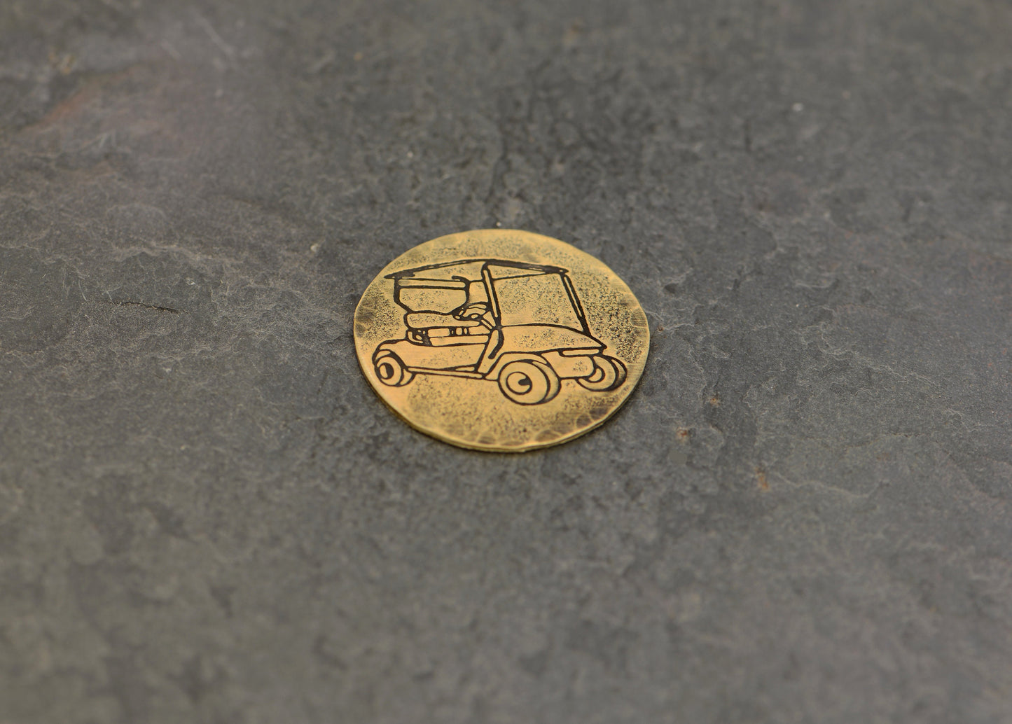 Brass golf ball marker