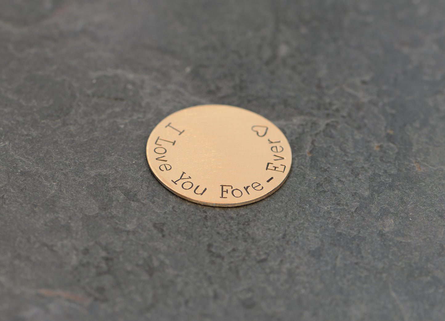 Golf ball marker for 8th and bronze anniversaries