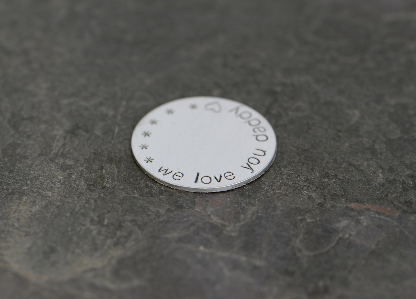 We love you daddy aluminum golf ball marker - gifts for Dad