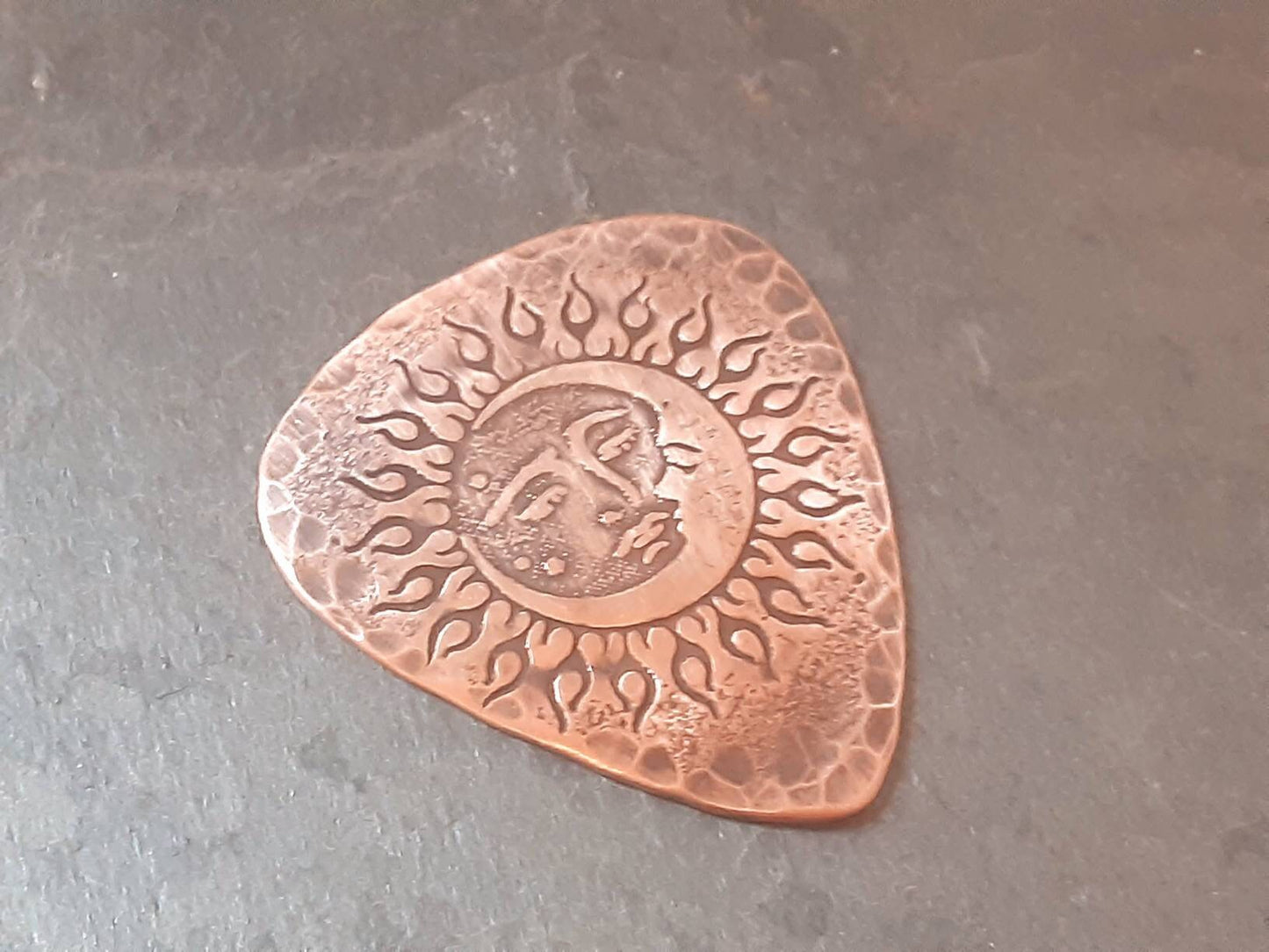 Copper guitar pick - playable