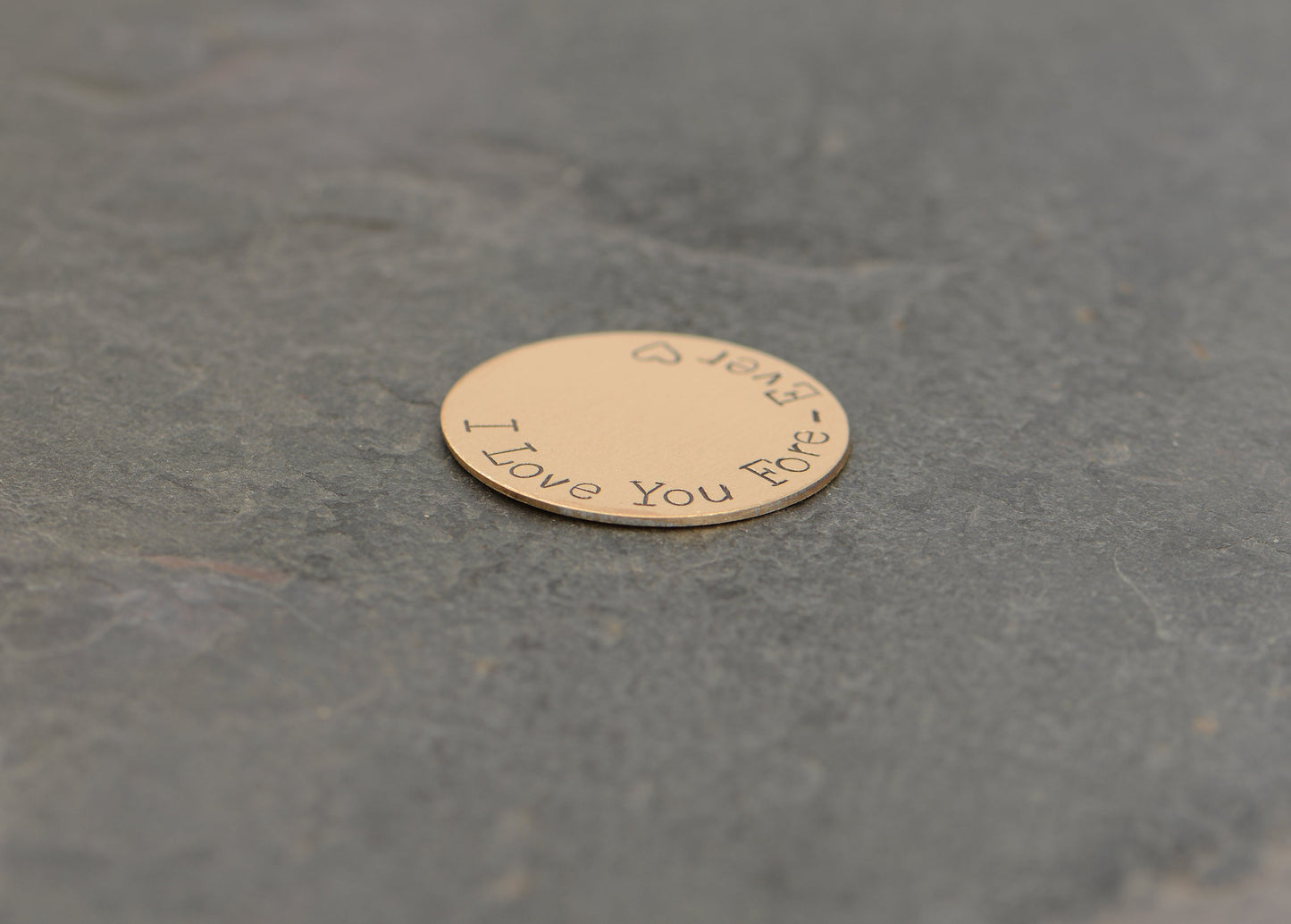 Golf ball marker for 8th and bronze anniversaries