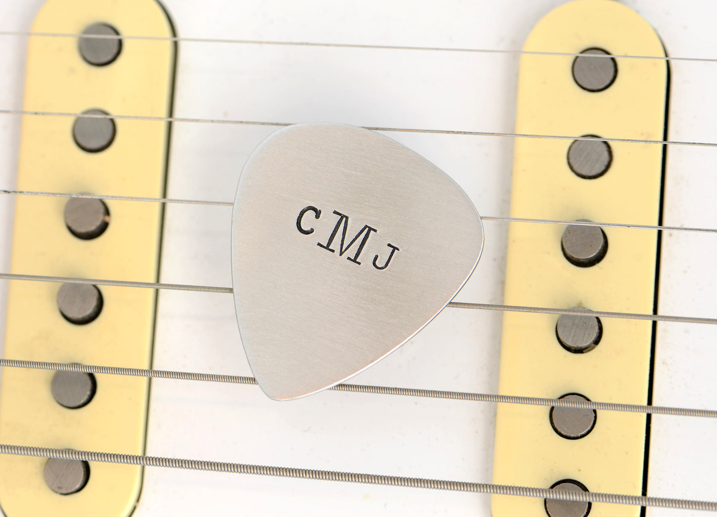 Personalized Monogram on Aluminum Guitar Pick