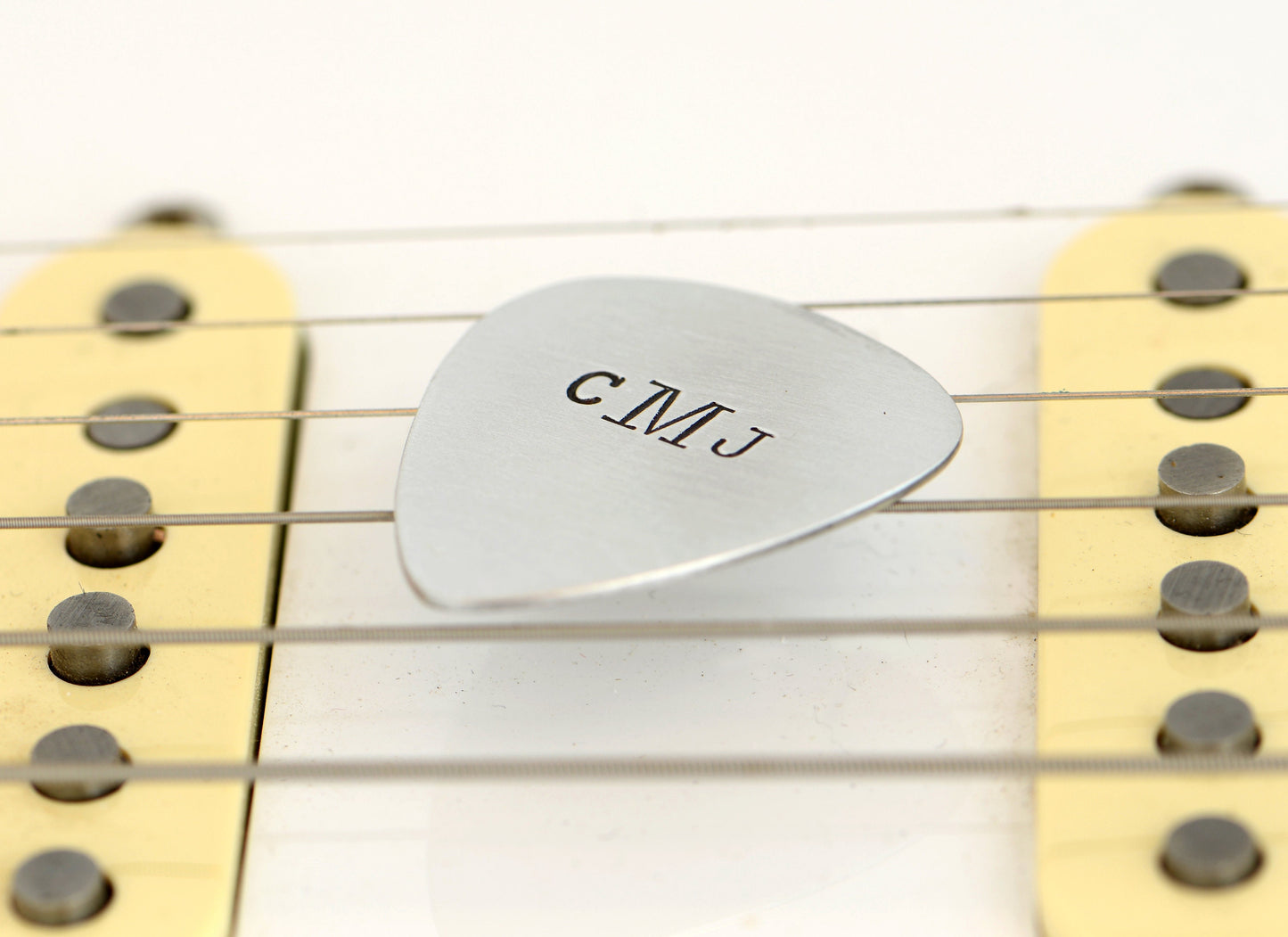 Personalized Monogram on Aluminum Guitar Pick