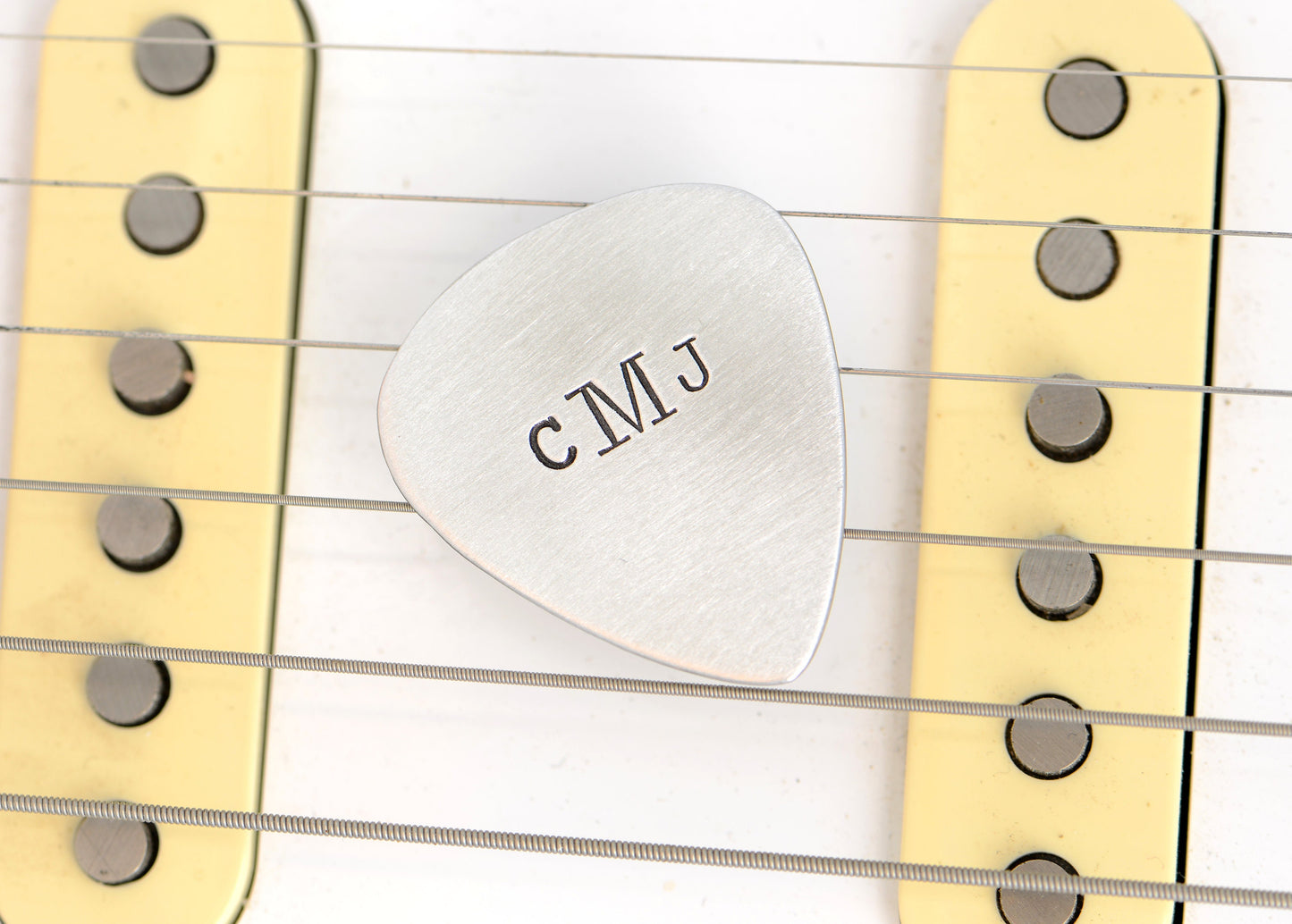 Personalized Monogram on Aluminum Guitar Pick