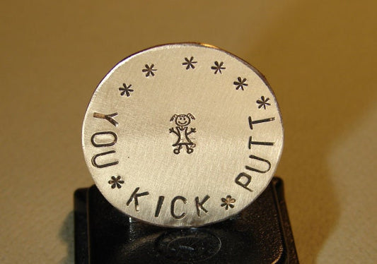 Queen of the green bronze golf ball marker - lady's edition