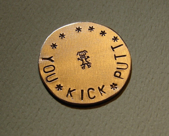 Queen of the green bronze golf ball marker - lady's edition