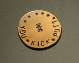 You kick putt bronze golf marker ladies edition, NiciArt 