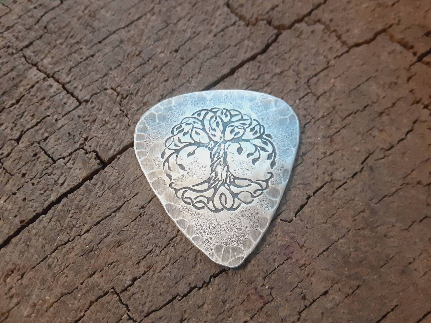Sterling Silver Tree of Life Playable Guitar Pick