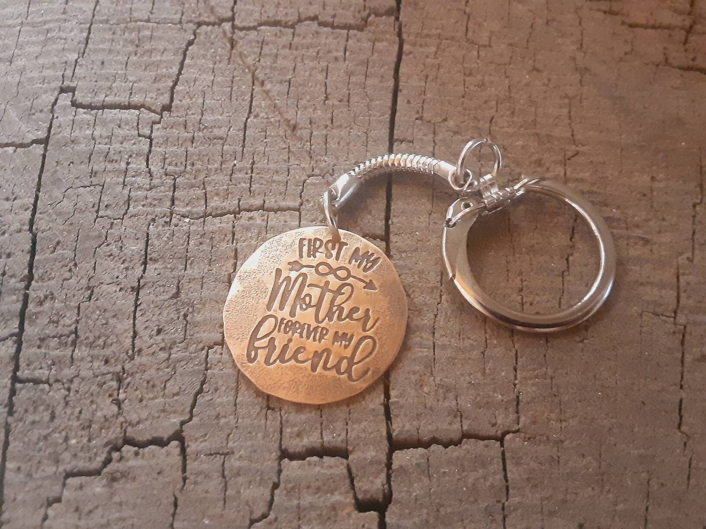 Lottery scratcher keychain in bronze for moms