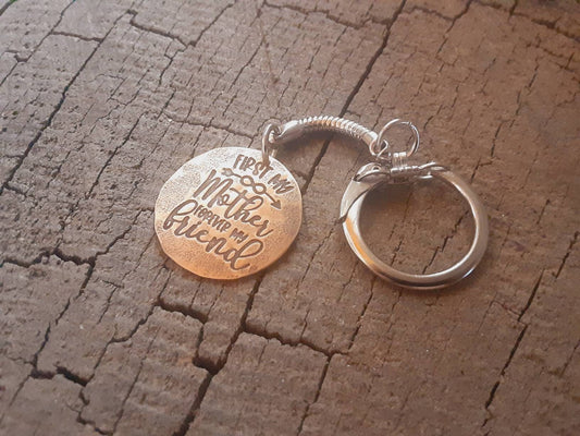 Lottery scratcher keychain in bronze for moms