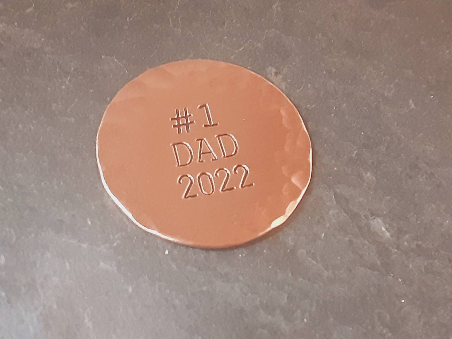 Copper golf ball marker for dad for fathers day - golf accessories for dad