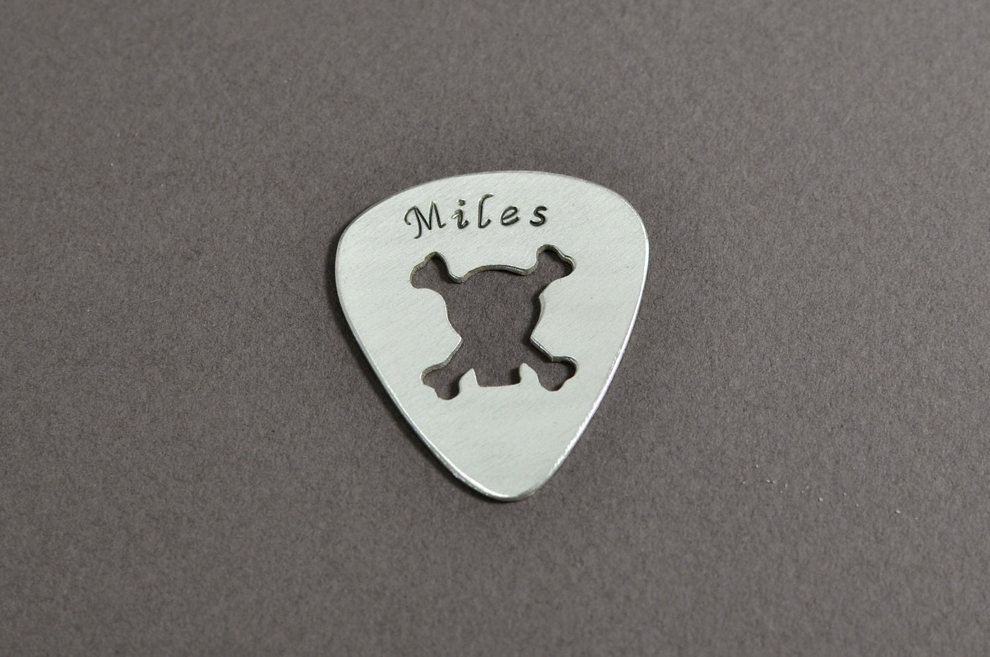 Sterling silver guitar pick with name or custom engraving