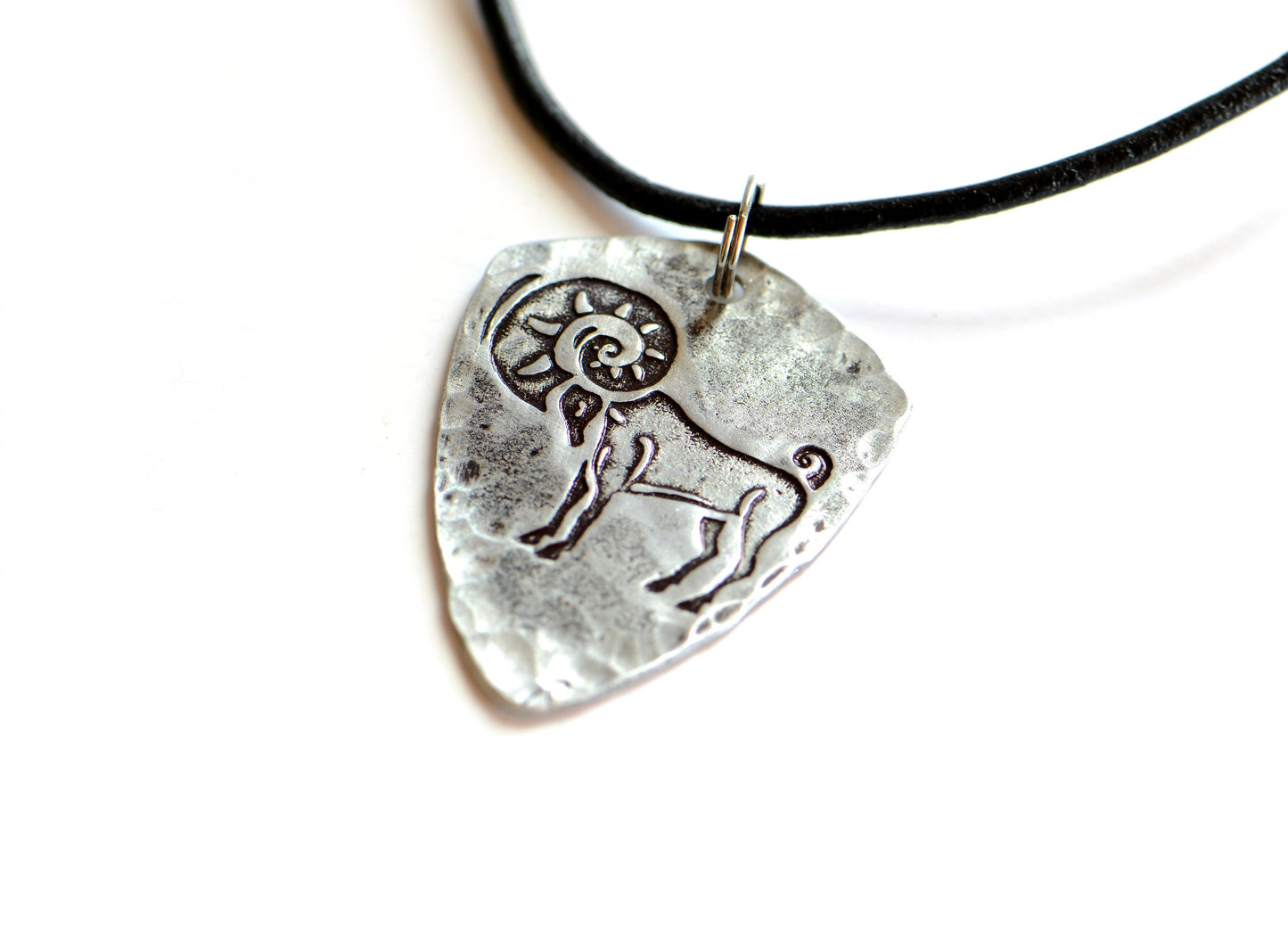 Zodiac sign sterling silver necklace - Aries as shown but can be customized to any astrology signs