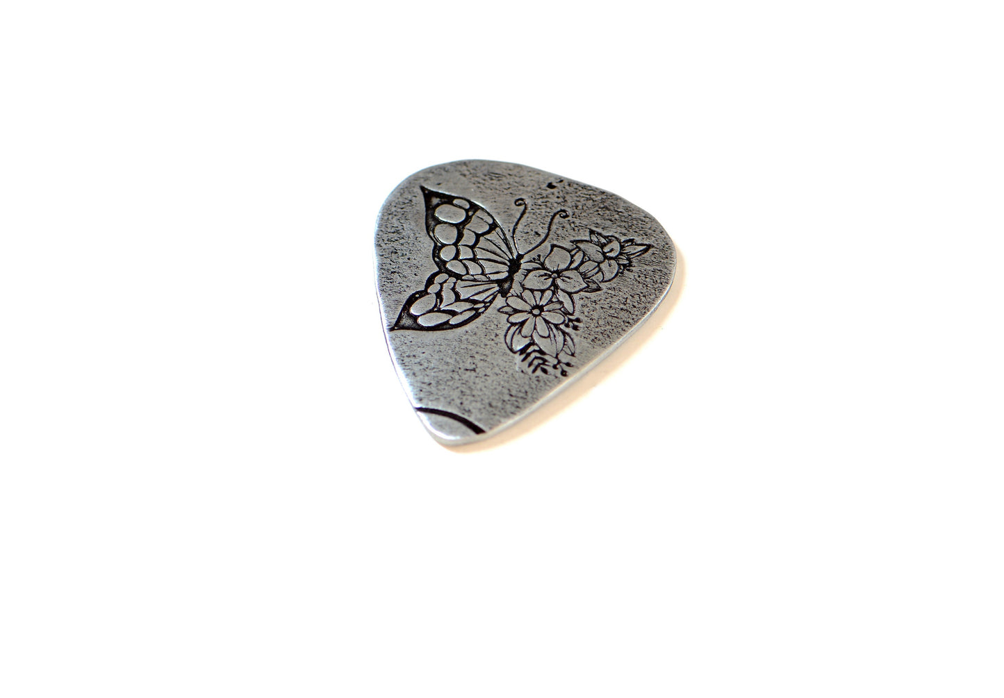 Butterfly sterling silver guitar pick
