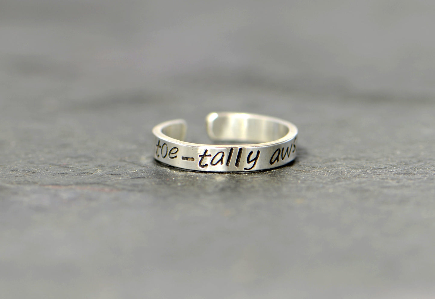 Sterling silver toetally awesome toe ring