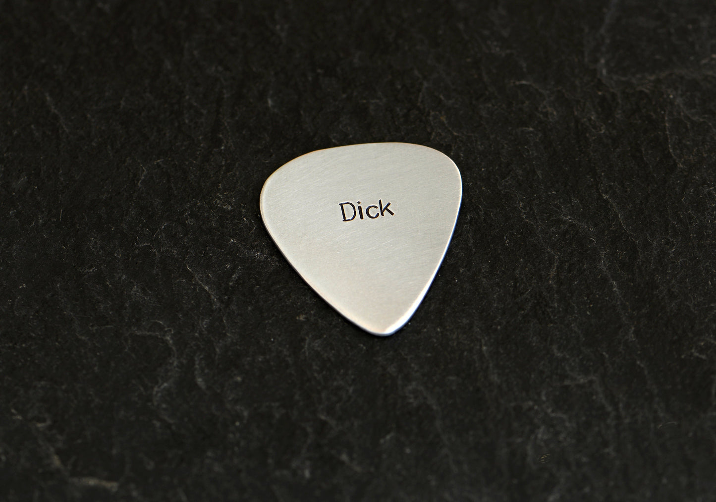 Extra Thick Dick Pick Aluminum Guitar Pick - 14 gauge and playable