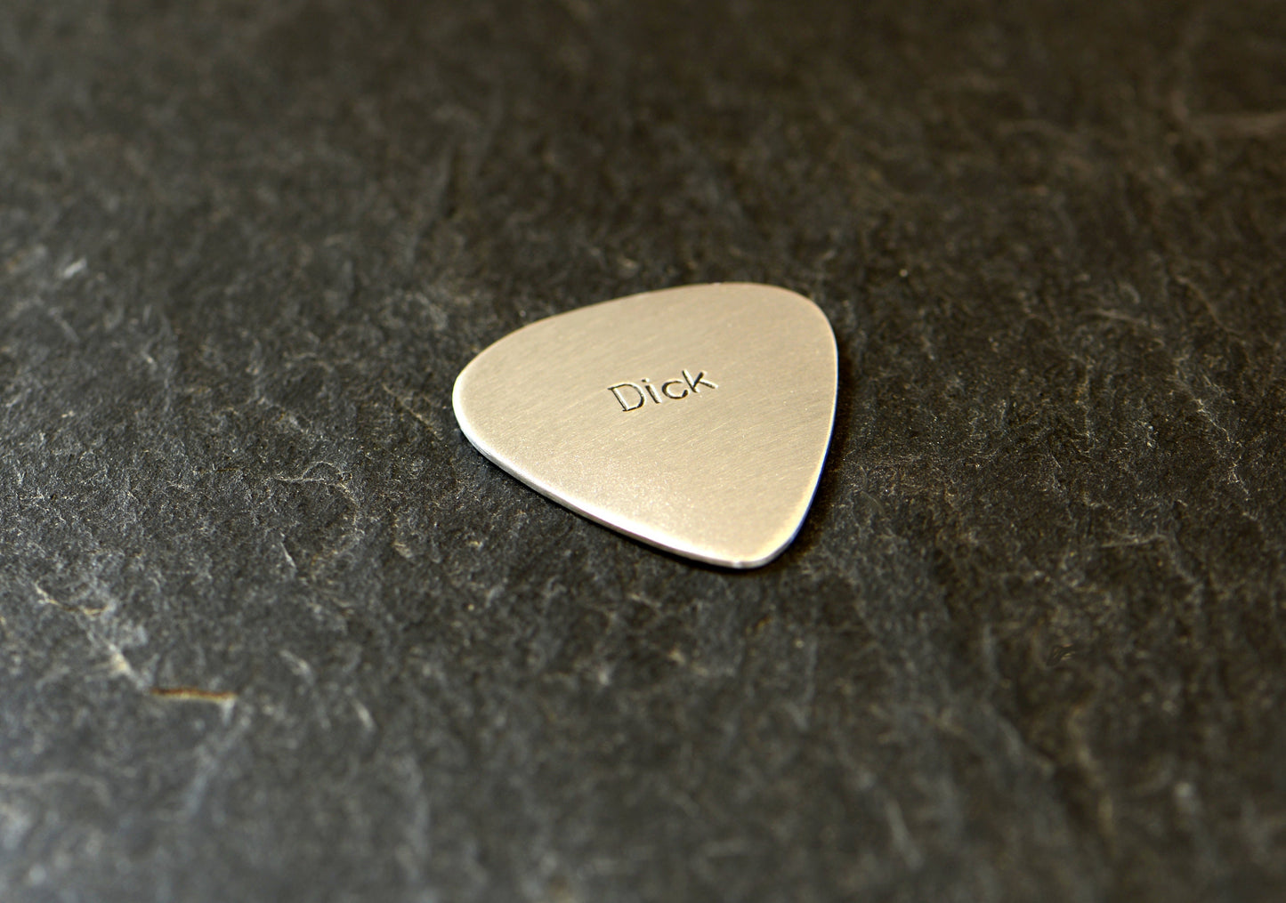 Extra Thick Dick Pick Aluminum Guitar Pick - 14 gauge and playable