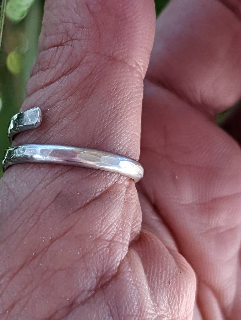 Sterling silver thumb ring