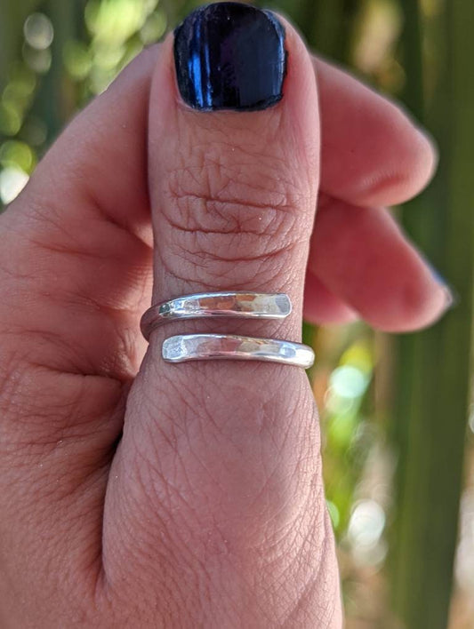 Sterling silver thumb ring