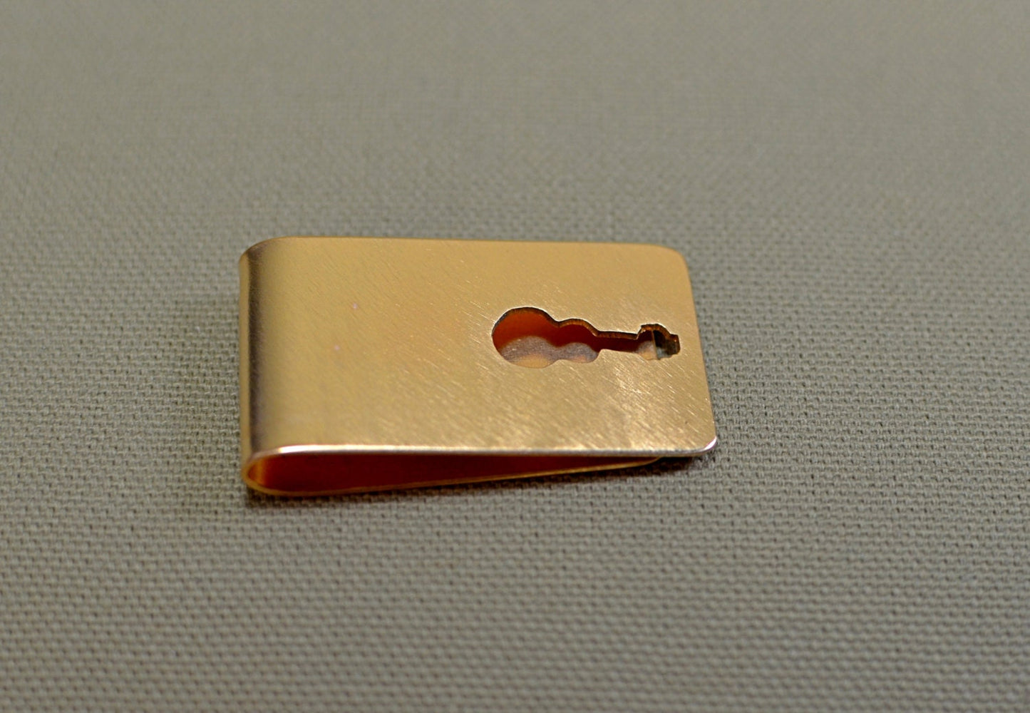 Money Clip with cutout Guitar and Room to Personalize